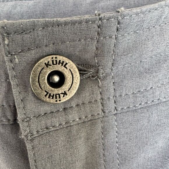 Gray Cargo Pants with Relaxed Fit, Size 14 - Picture 2 of 5